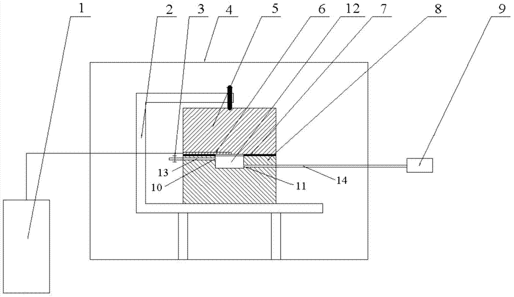 Device for measuring heat conductivity coefficient of liquid on basis of transient plane source method