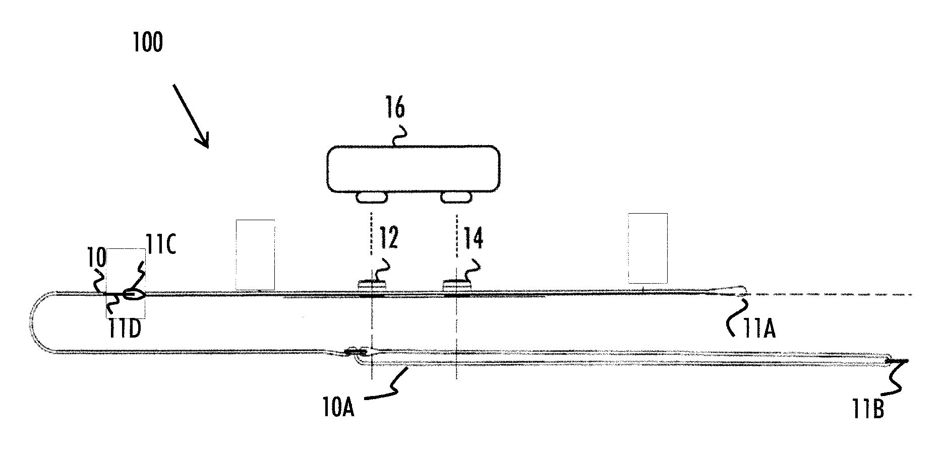 Heart activity sensor structure