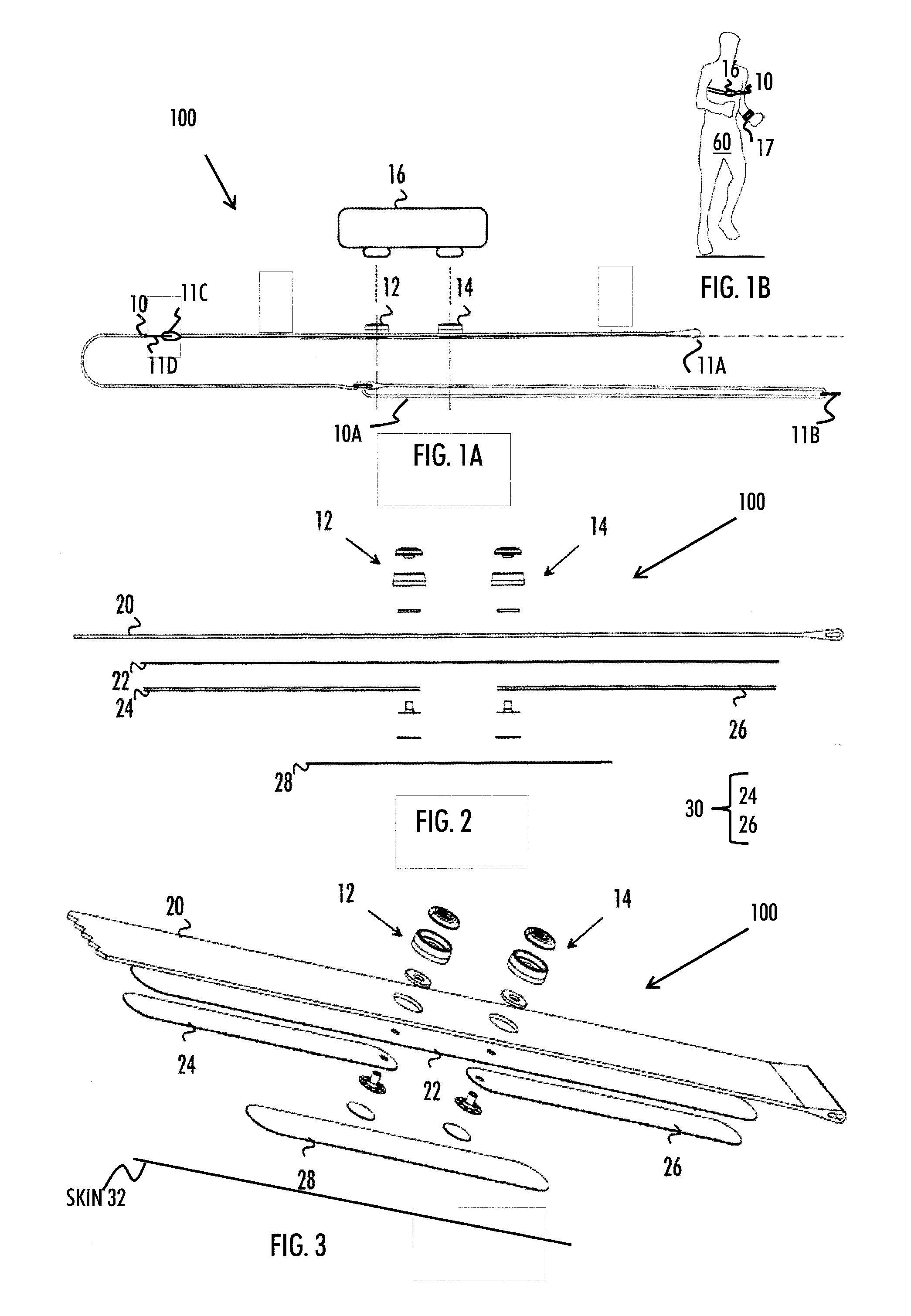 Heart activity sensor structure