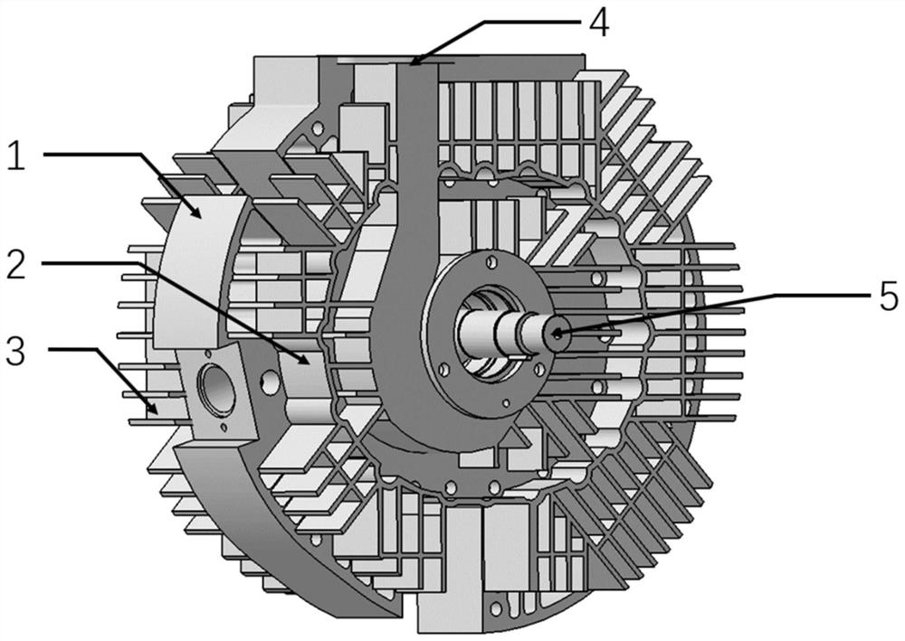 Air-cooled Wankel engine rotor with efficient heat dissipation function