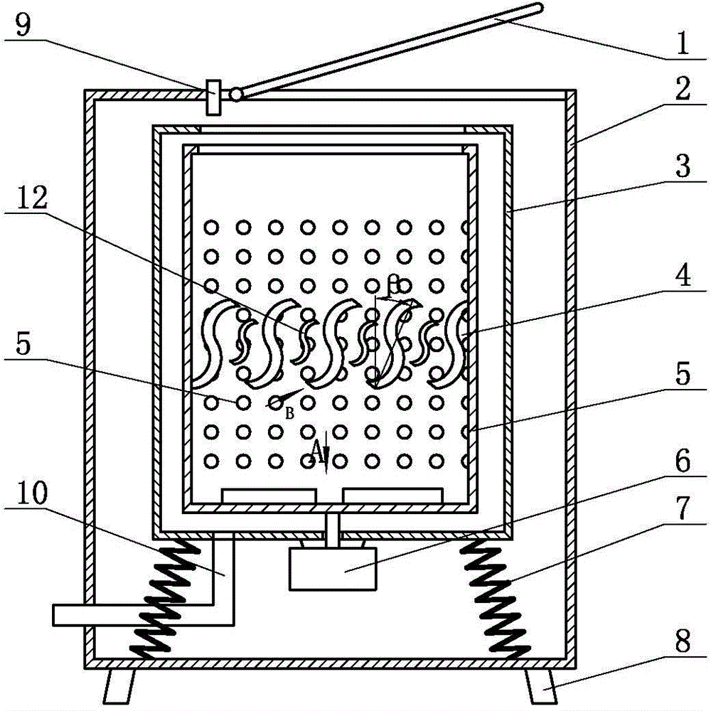 Washing machine provided with vertical drums