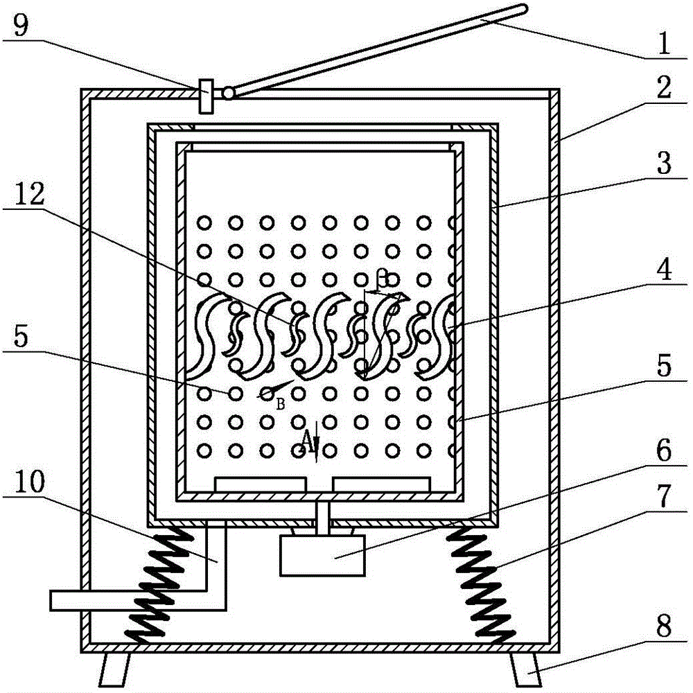 Washing machine provided with vertical drums