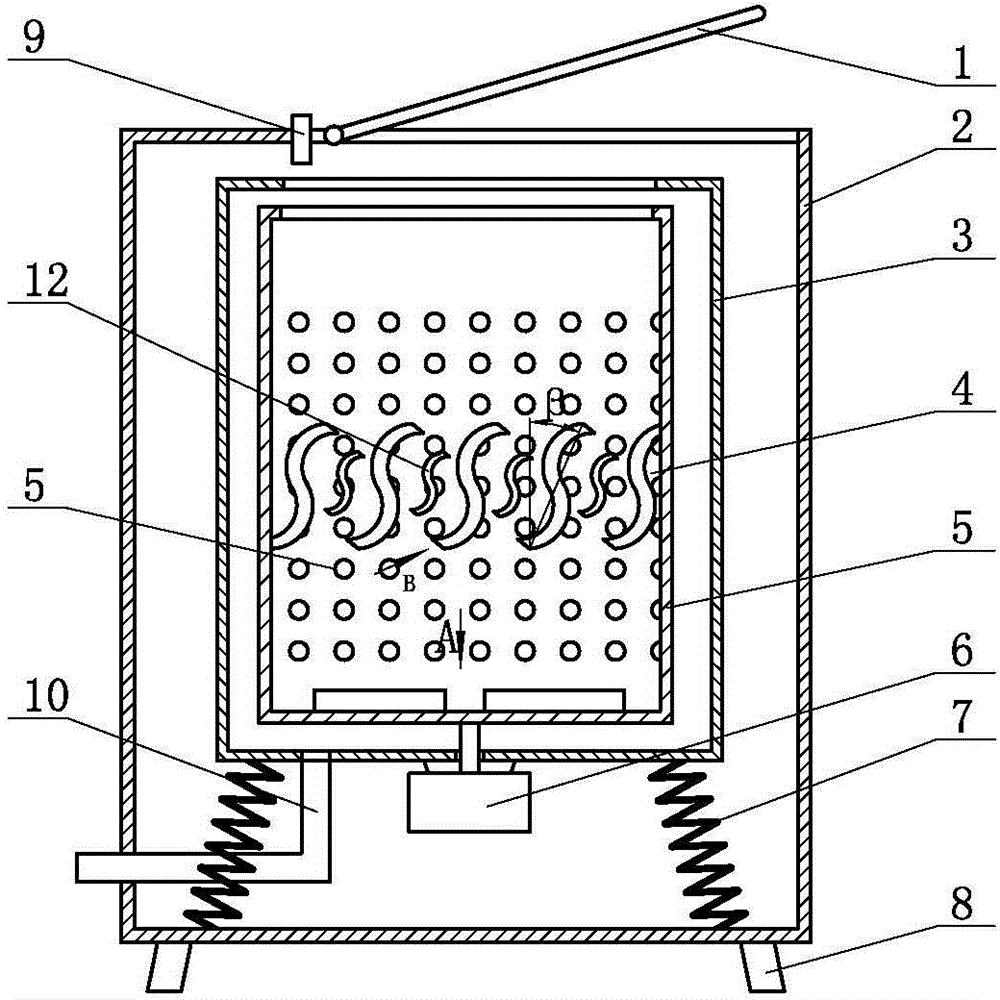 Washing machine provided with vertical drums