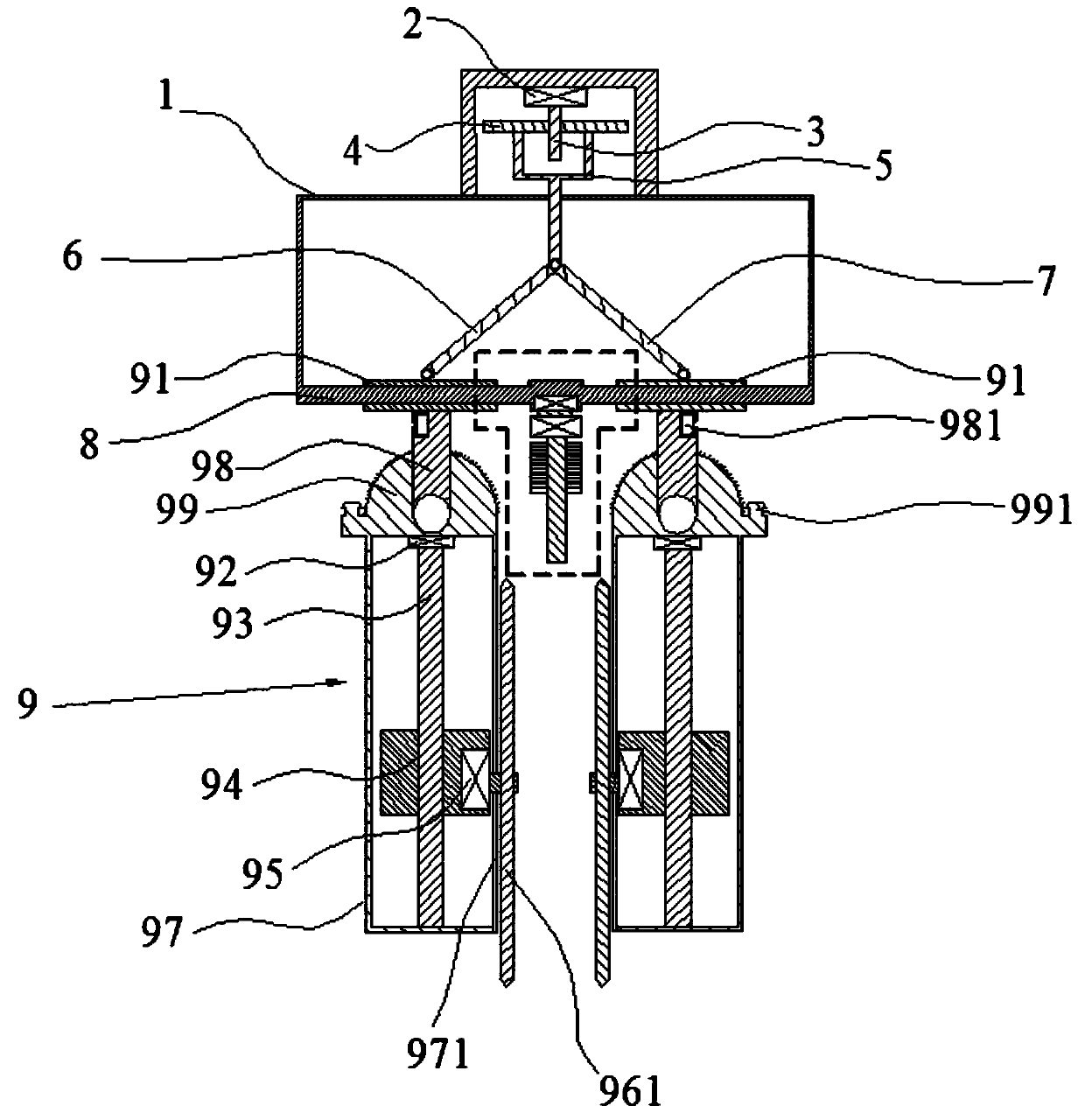 A cutting and grinding machine