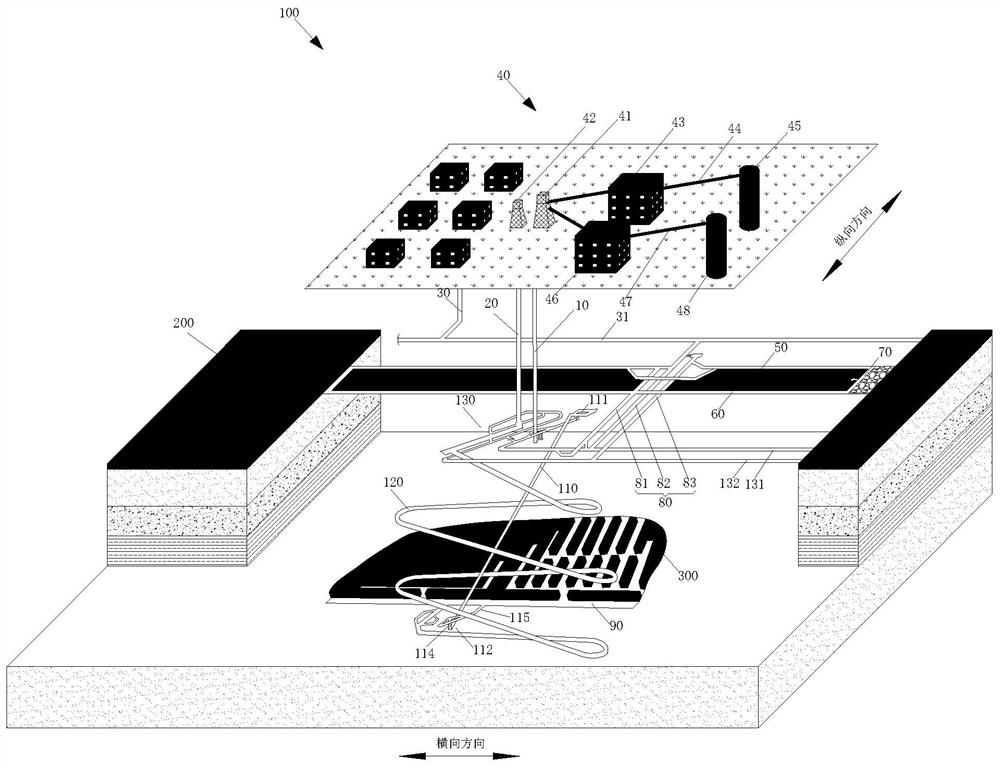 Coordinated mining system for coal and coal measure symbiotic bauxite and downward development and extension method thereof