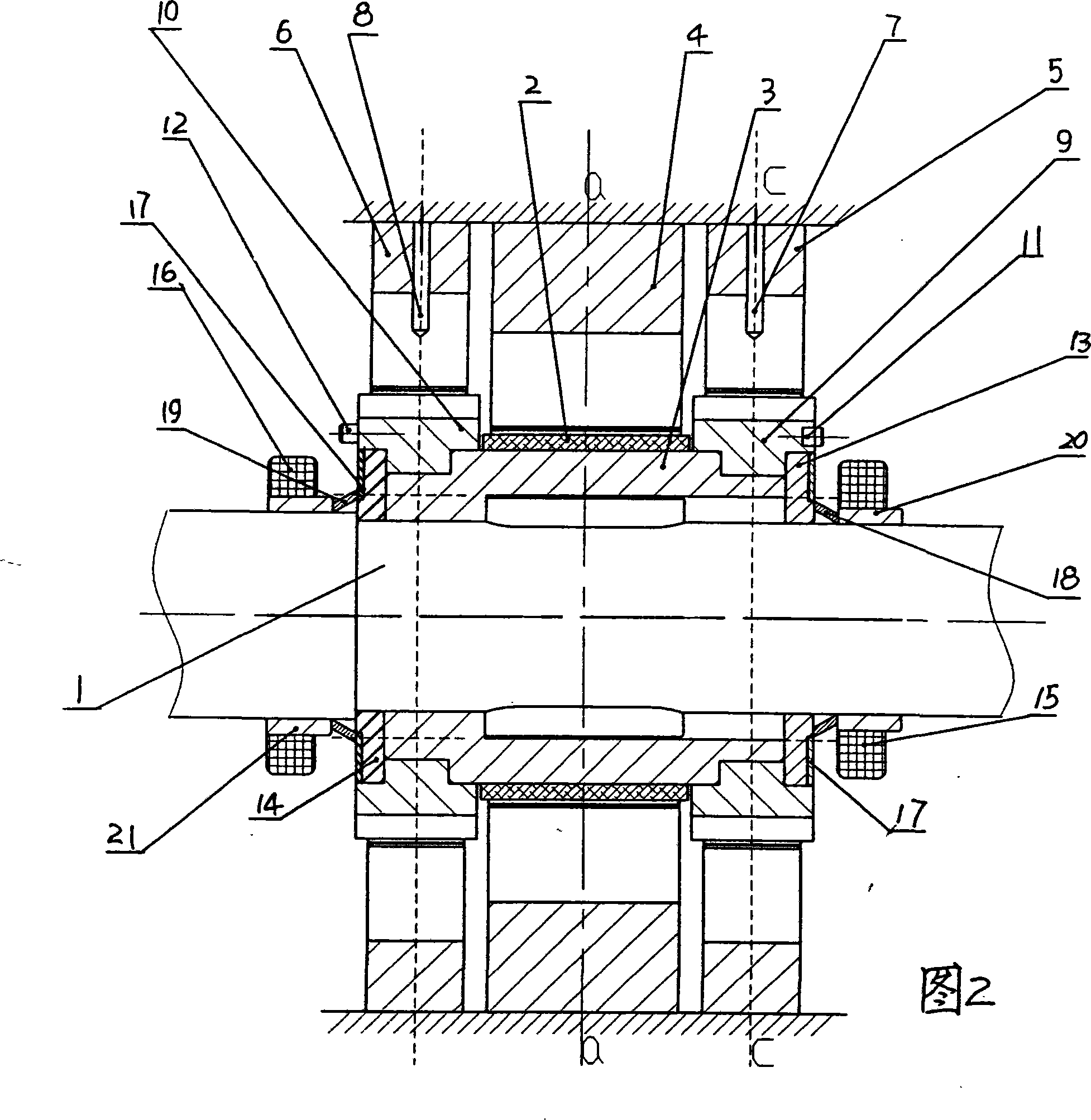 High speed chief axis on-line dynamic poise device