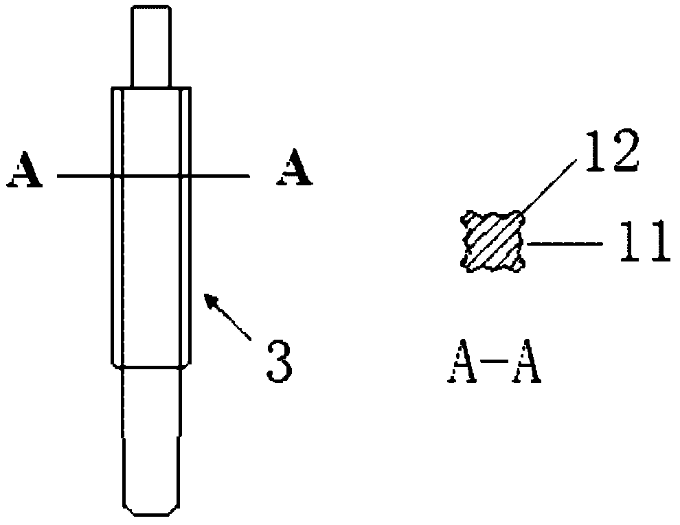 Hardware fitting for detecting mechanical property of bar material and using method thereof