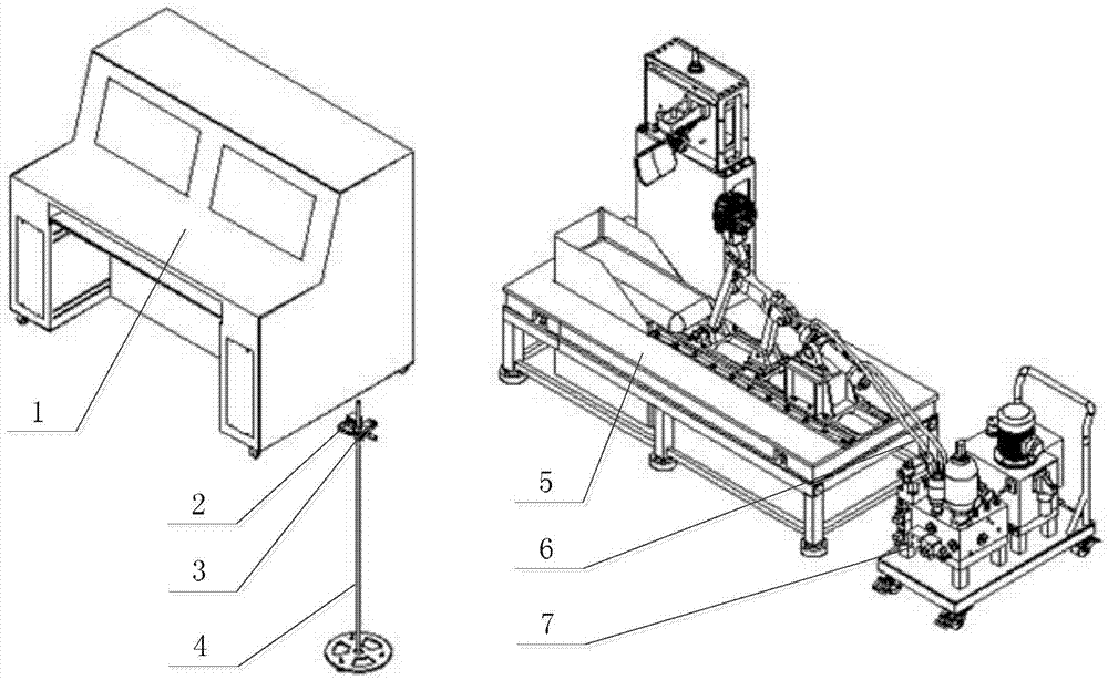 Combination mirror collision and reliability comprehensive test platform