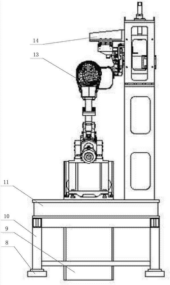 Combination mirror collision and reliability comprehensive test platform