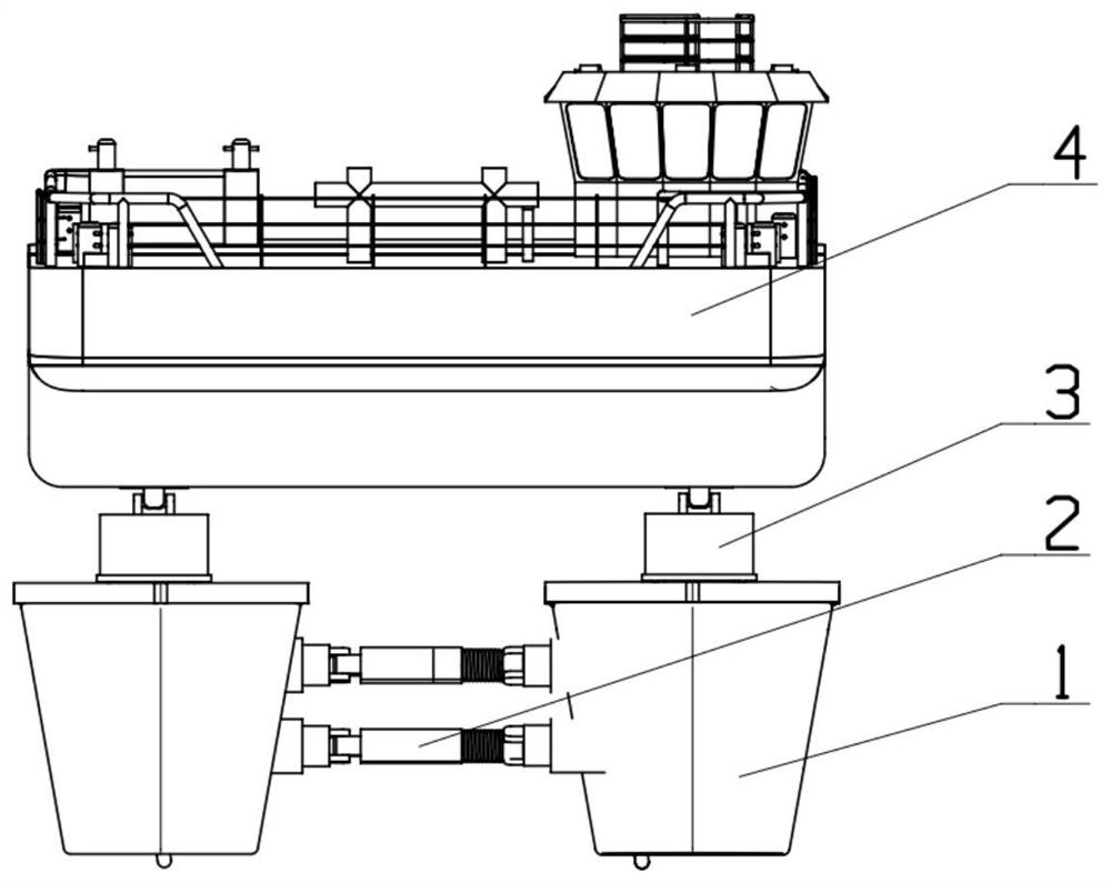 Wave compensation ship and compensation method thereof