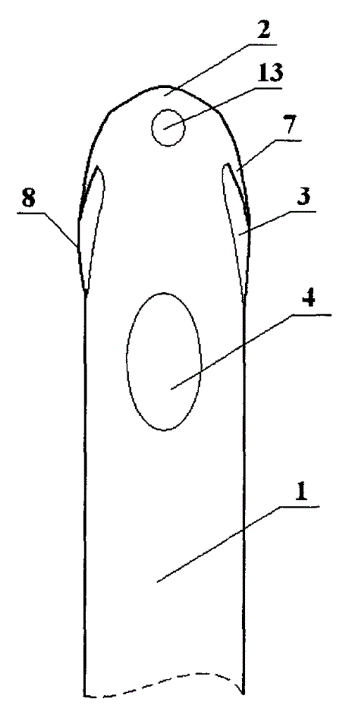 Contact limiting type double-saccule three-cavity catheter