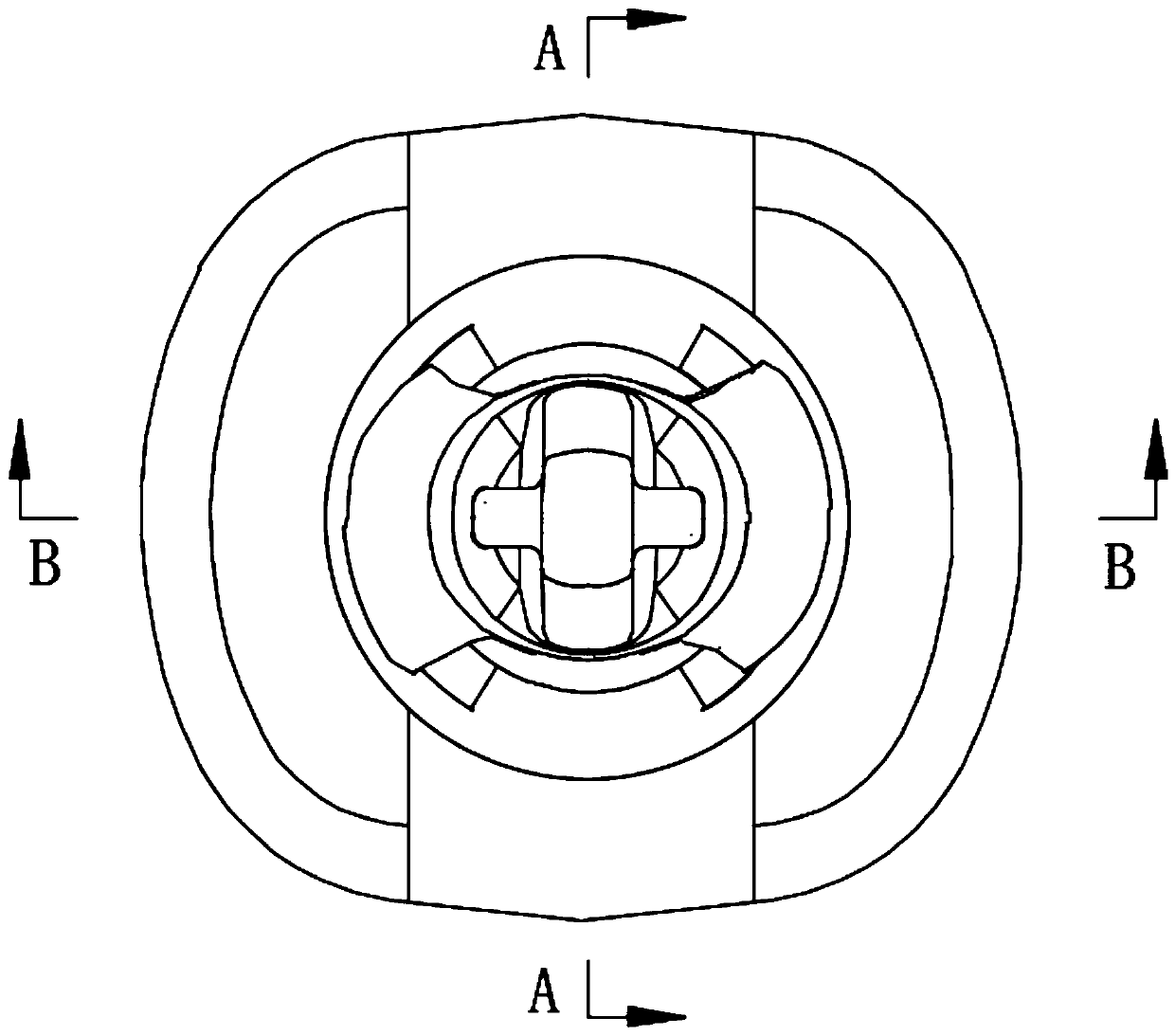 Nail column and edge-cladding glass assembly with nail column