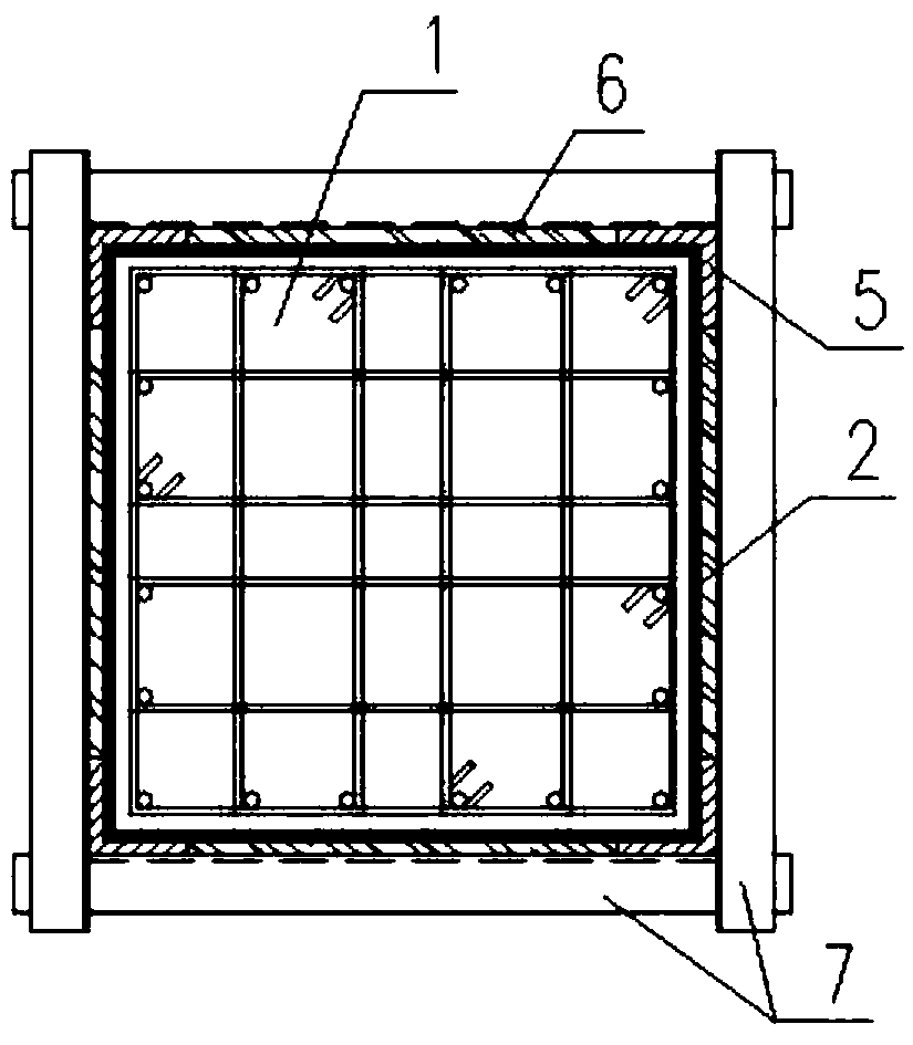 Reinforced structure and reinforced method for large-tonnage concrete column replacement