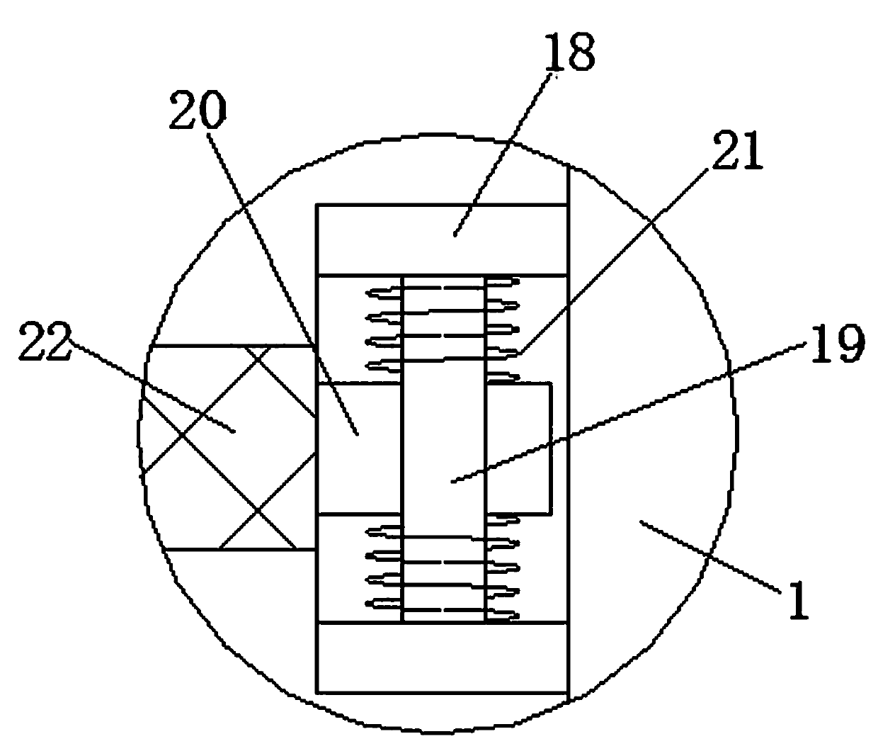 Separating machine with good impurity removing effect for agricultural grain