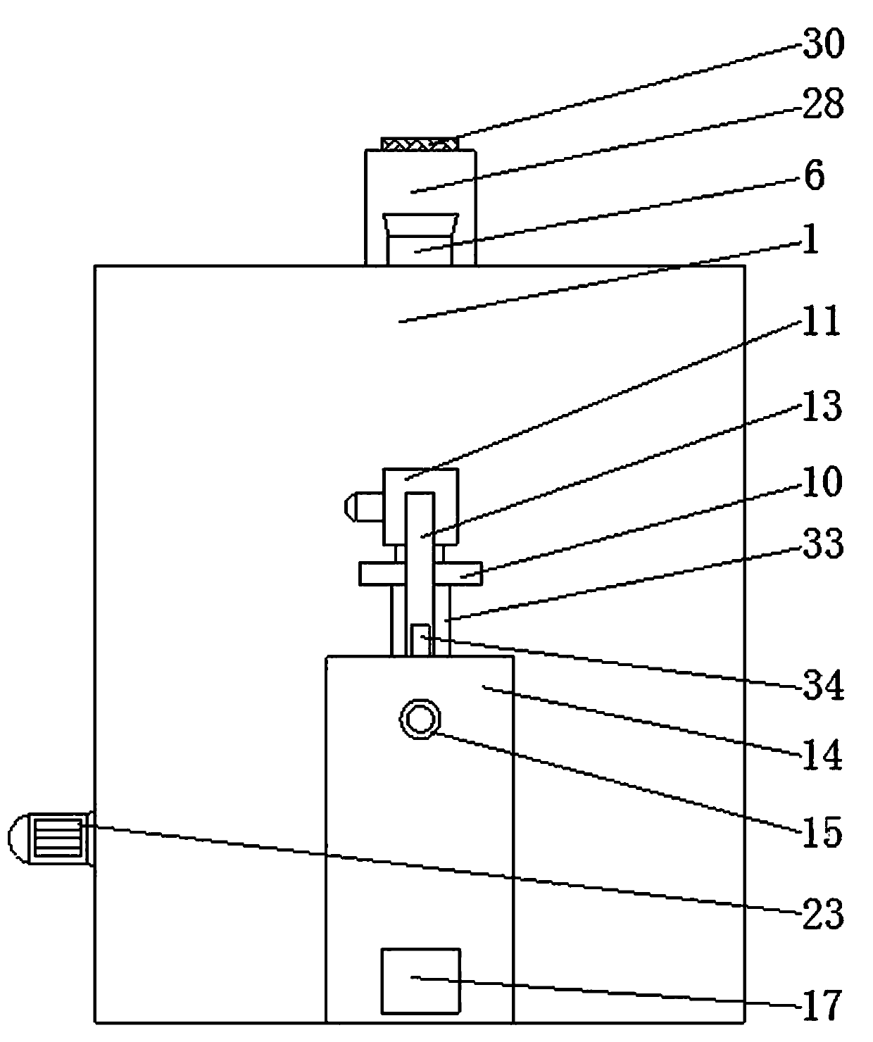 Separating machine with good impurity removing effect for agricultural grain