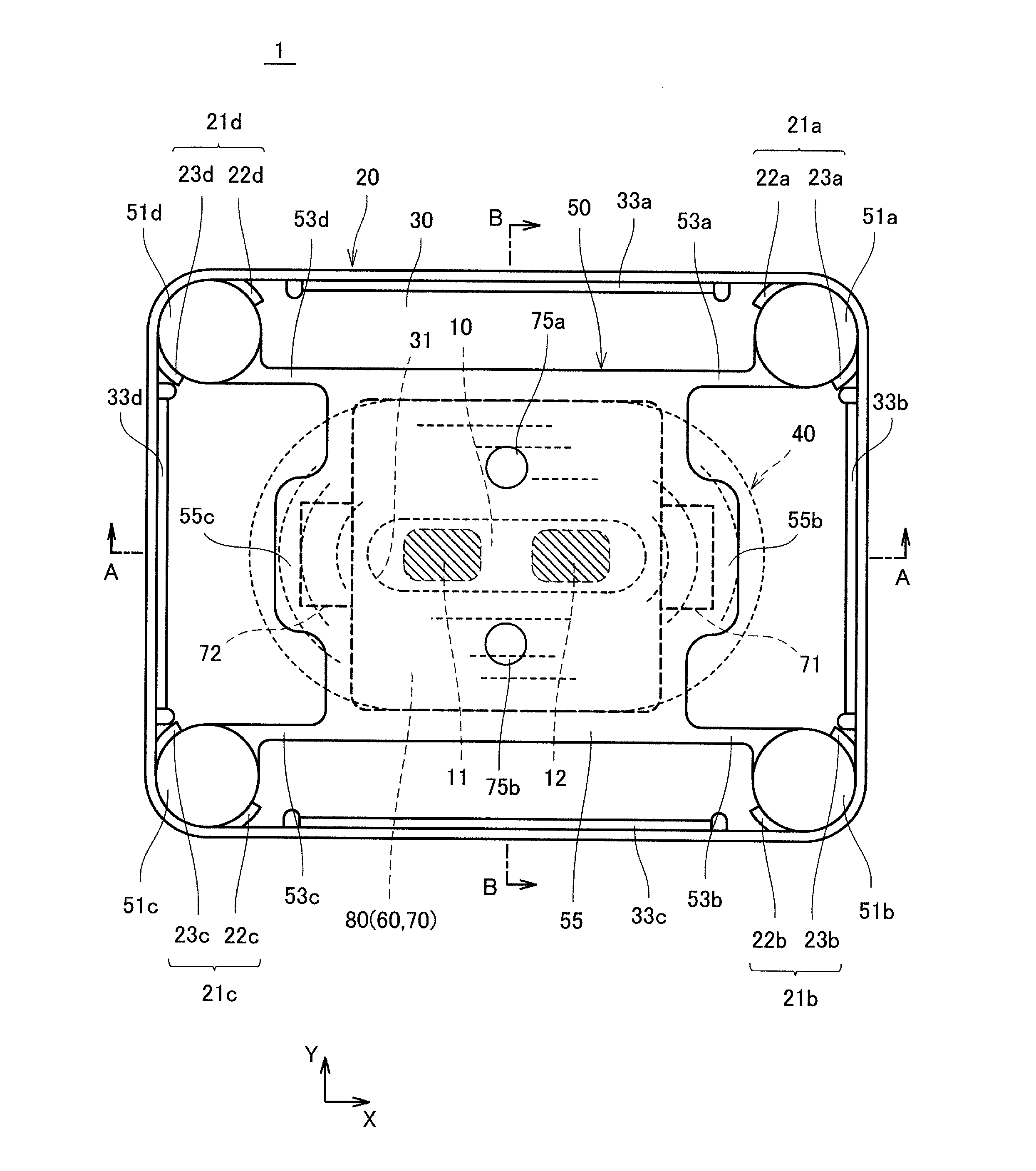 Vibration generator moving vibrator by magnetic field generated by coil and holder used in vibration-generator