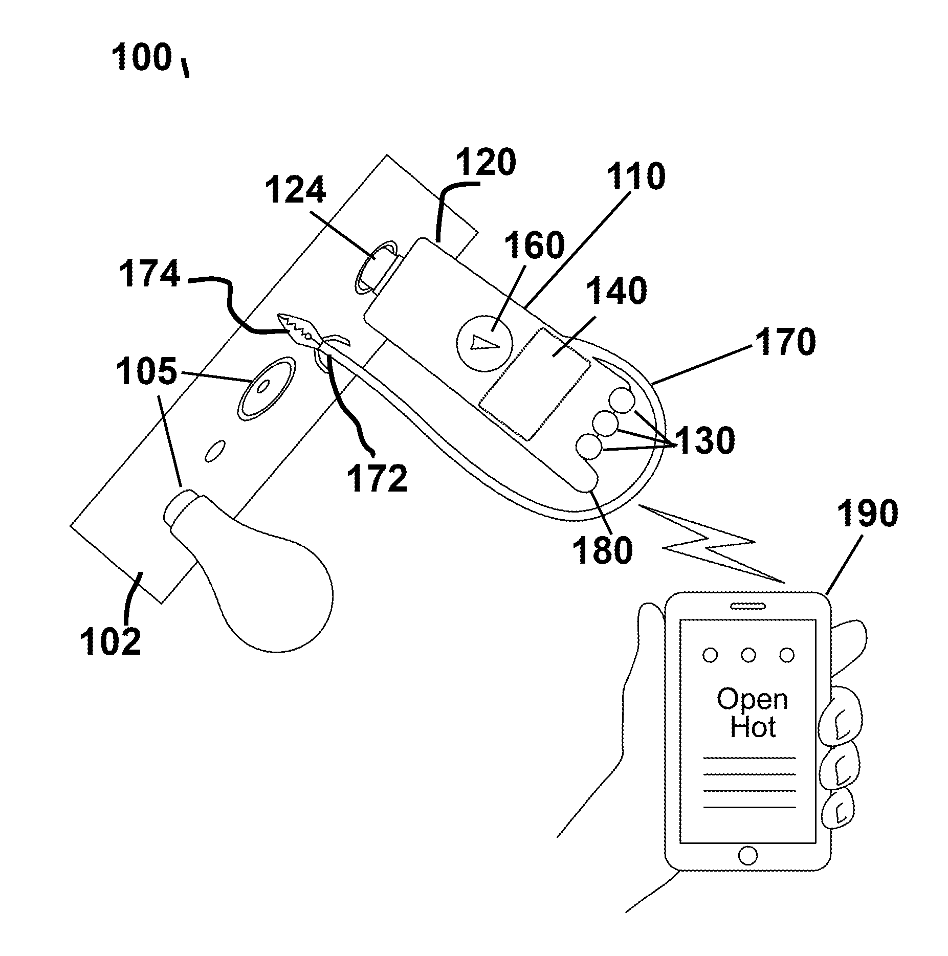 Testing device for electrical safety using wireless communication