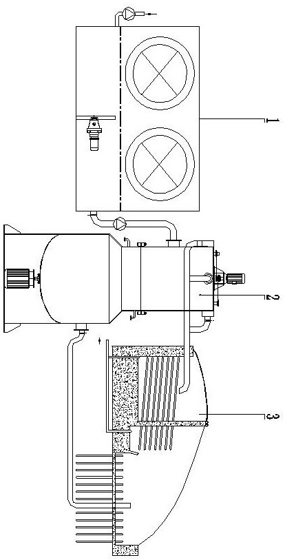 Cold energy desalination system and process for salt water treatment