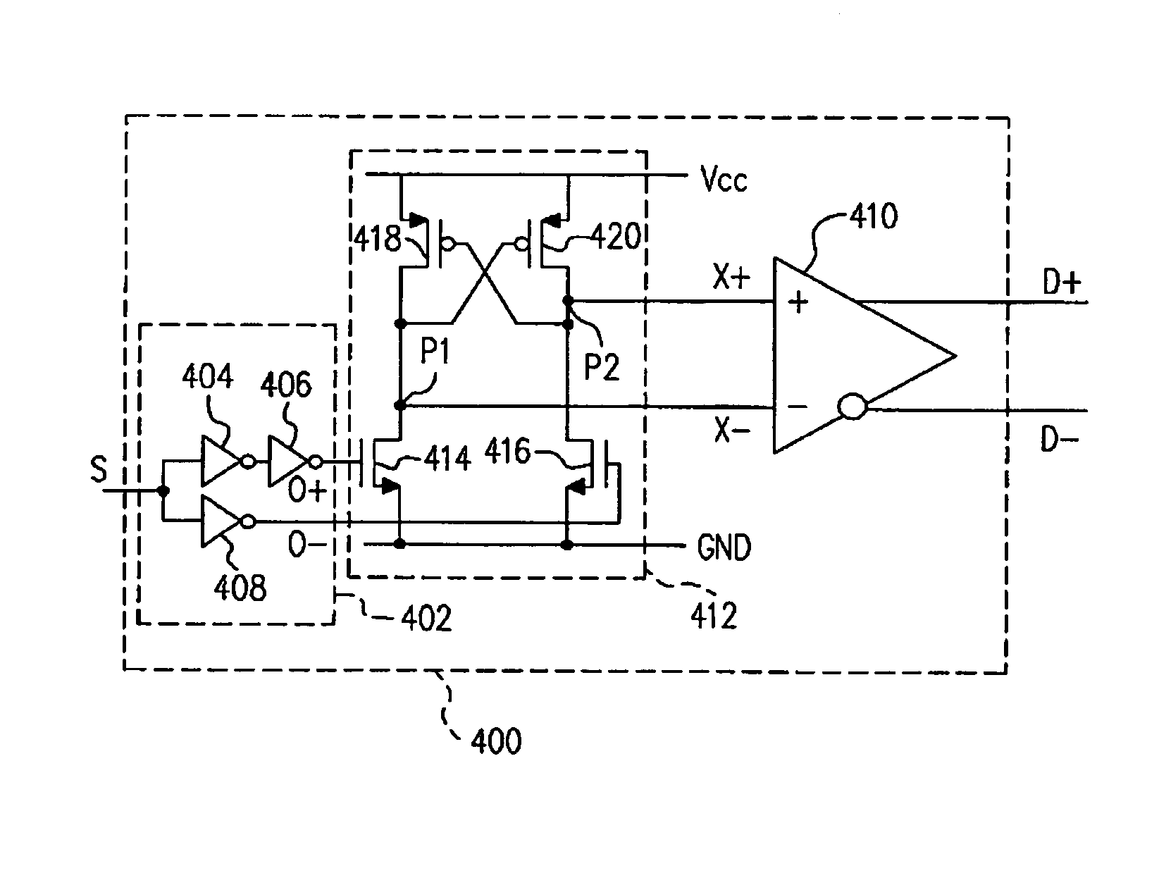 Differential signal pairs generator