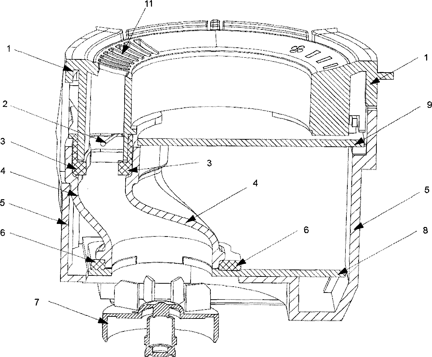 Inner compartment temperature detecting device for automatic air conditioning of automobile