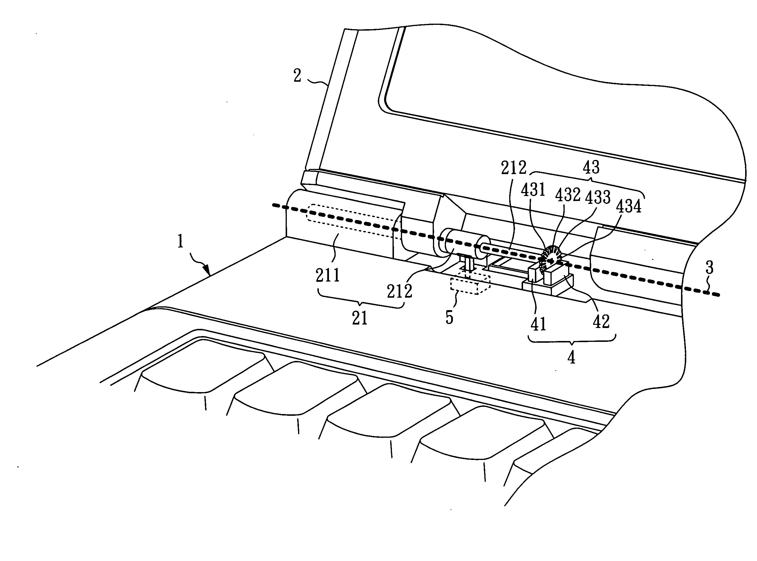 Portable computer with a power control function