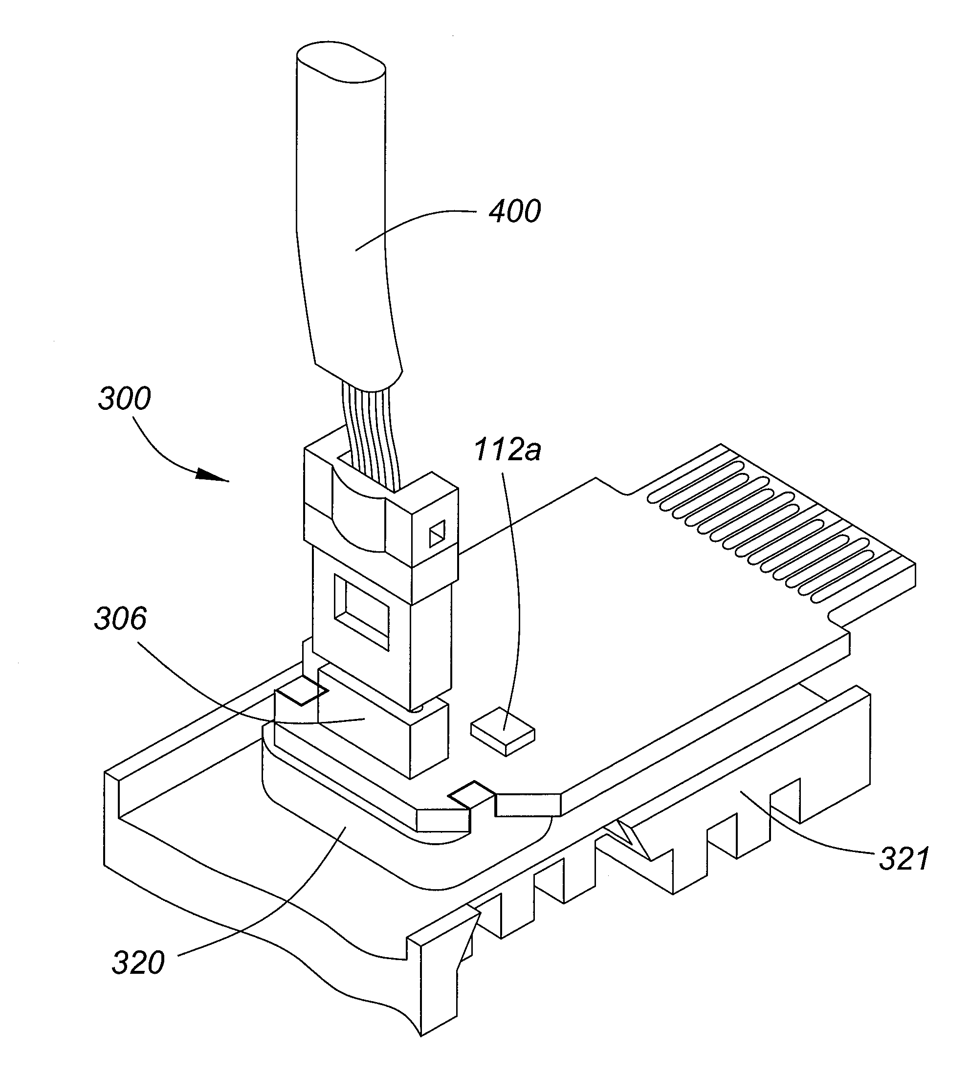 Fiber optic cable assembly for optical transceiver