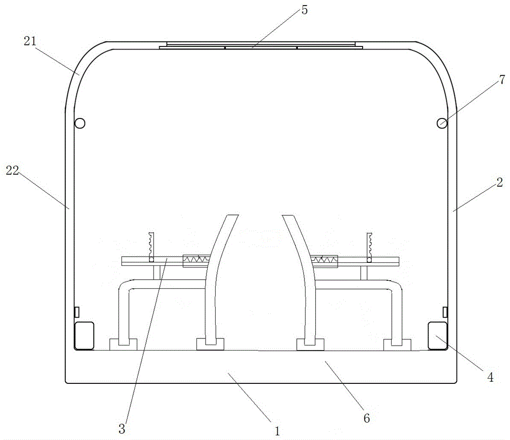 Wear-resisting panoramic train carriage