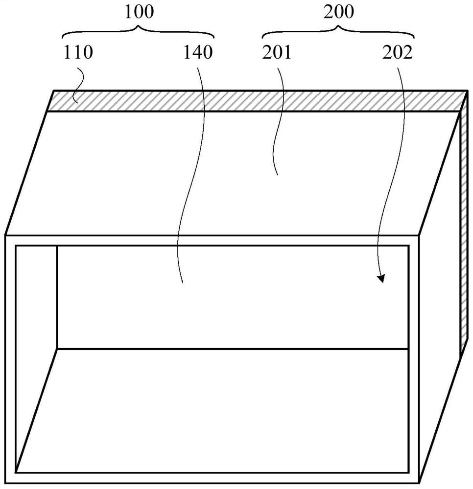 Naked-eye three-dimensional display assembly and naked-eye three-dimensional display device