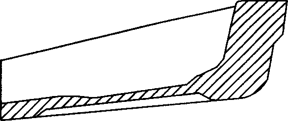 Method for producing dissymmetrical die forging