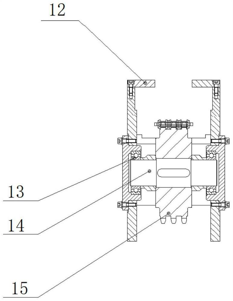 Continuous transmission side discharging device of machine tool