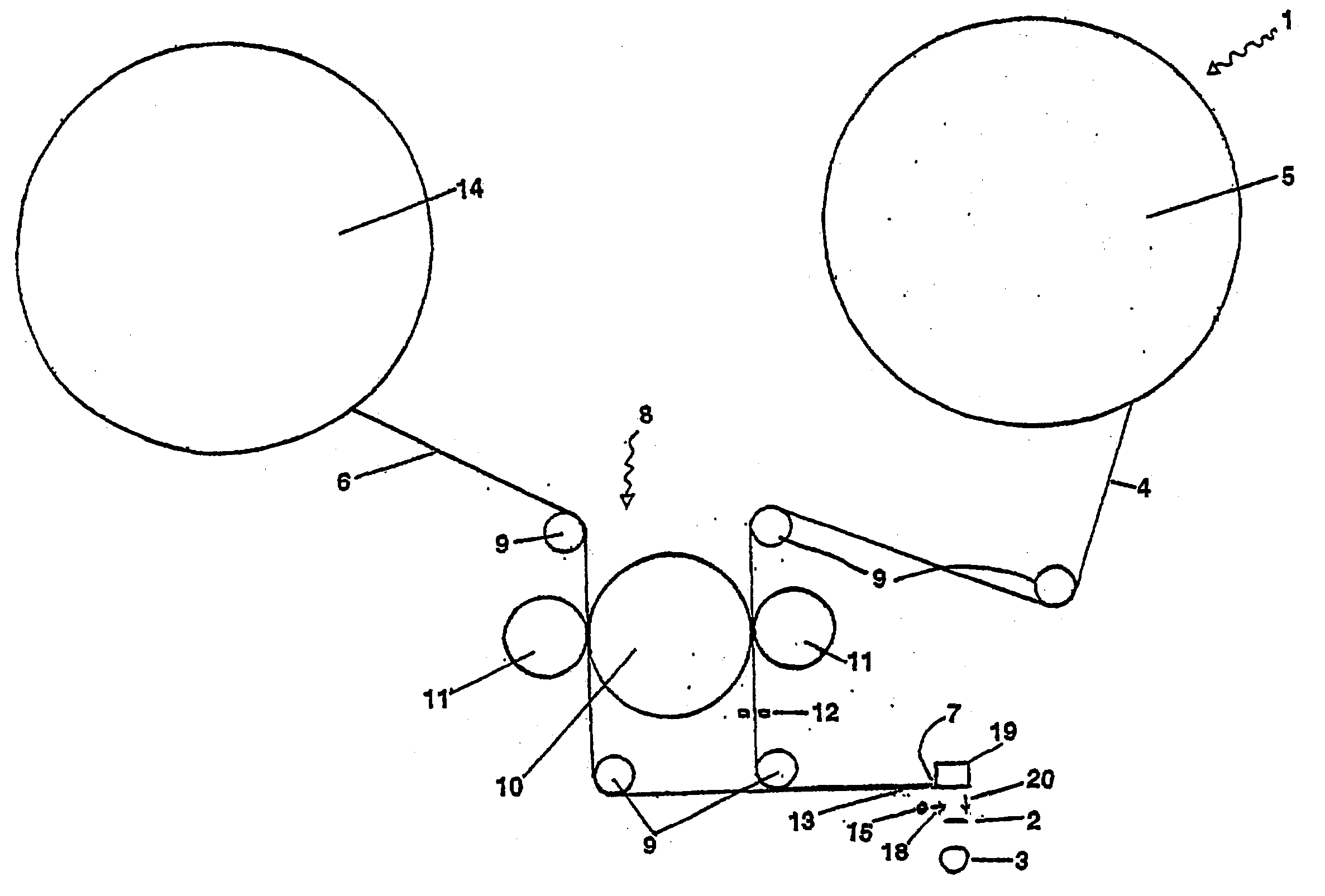 Labeler for dispensing labels adhering to a backing strip