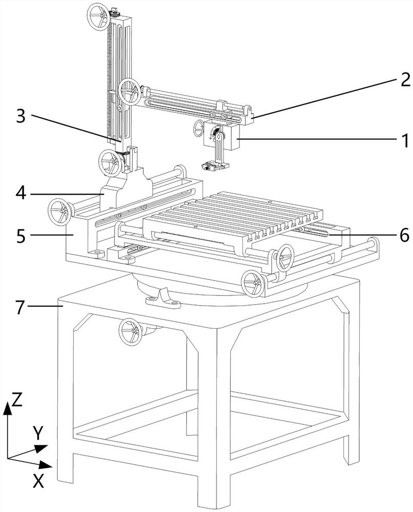 Adjusting device for profile cutting and angle welding