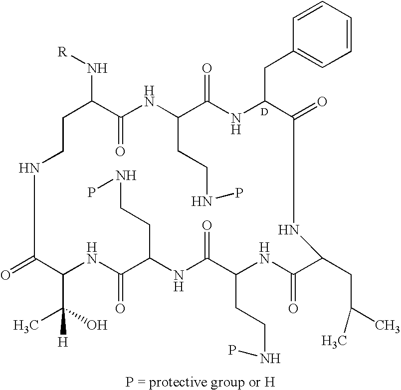 Peptide antibiotics and peptide intermediates for their prepartion