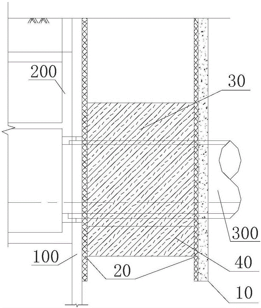 Subway tunnel shield end reinforcing body and reinforcing method