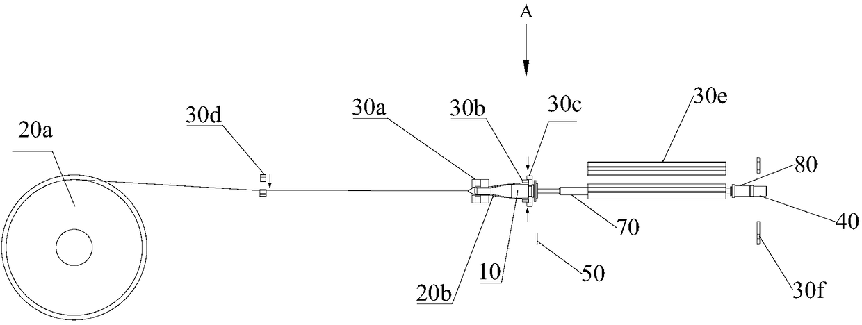 Packaging equipment, sleeving and shrinking machine and packaging method for performing continuous and automatic mesh sleeving of sausage casings