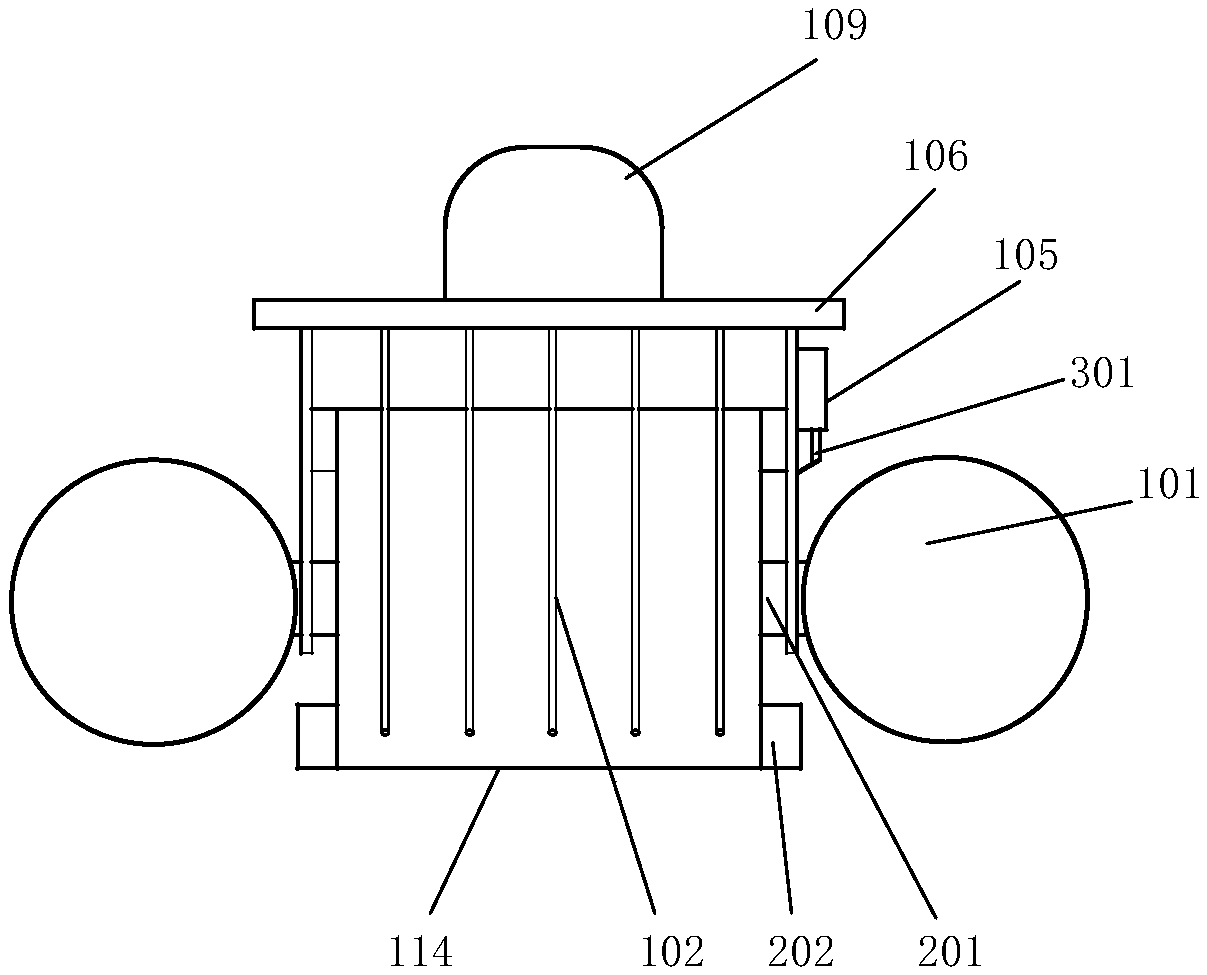 Water body floating algae treatment device and treatment method