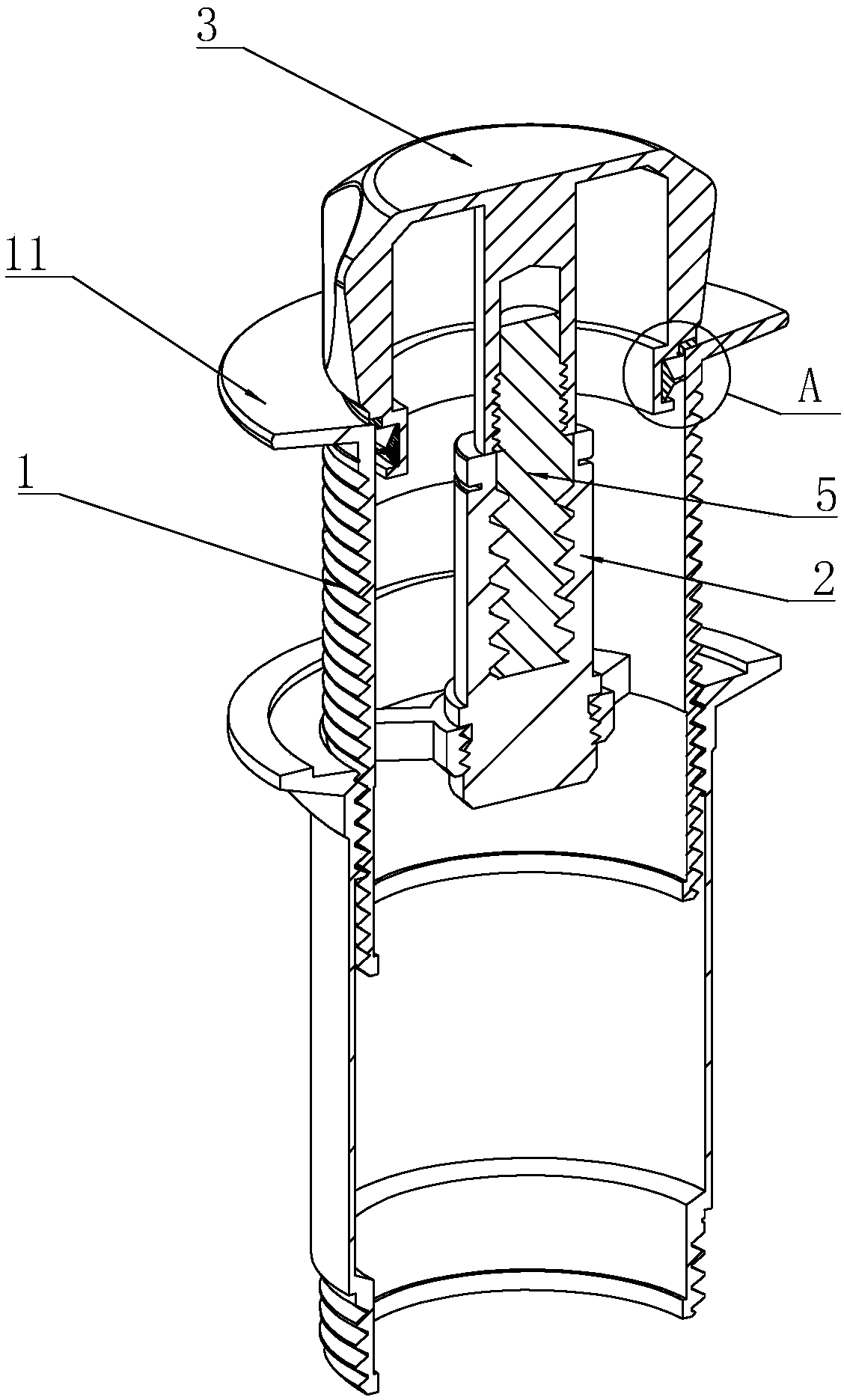 High sealing performance basin draining device