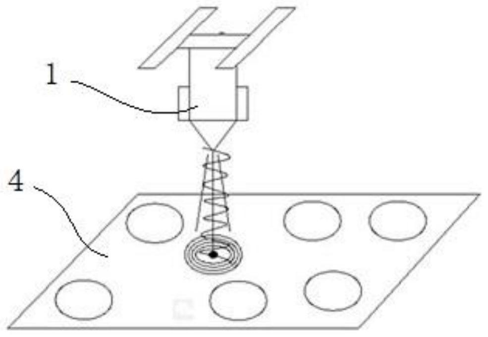 A laser precision machining method for dense holes