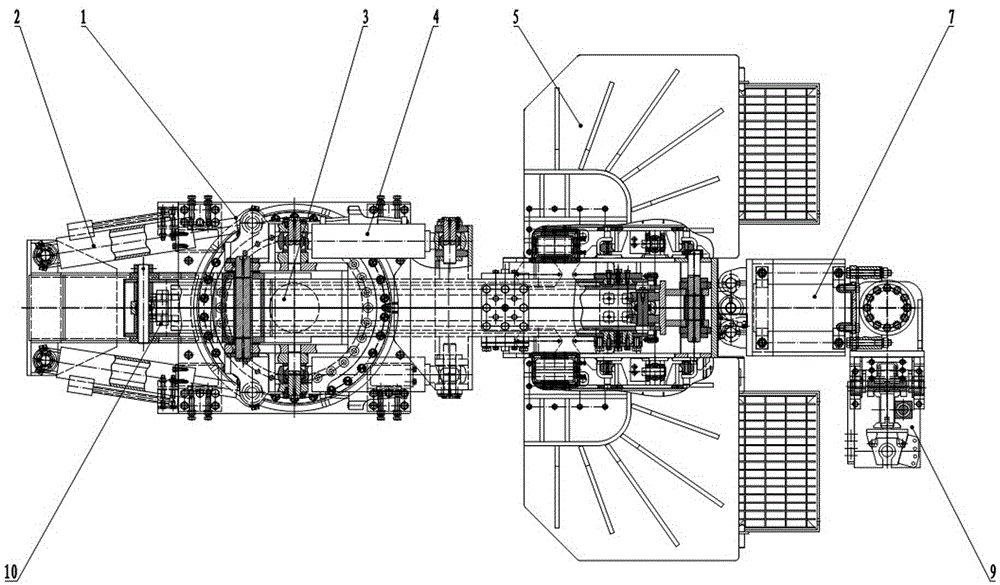 Single-arm onboard roof bolter for underground coal mine