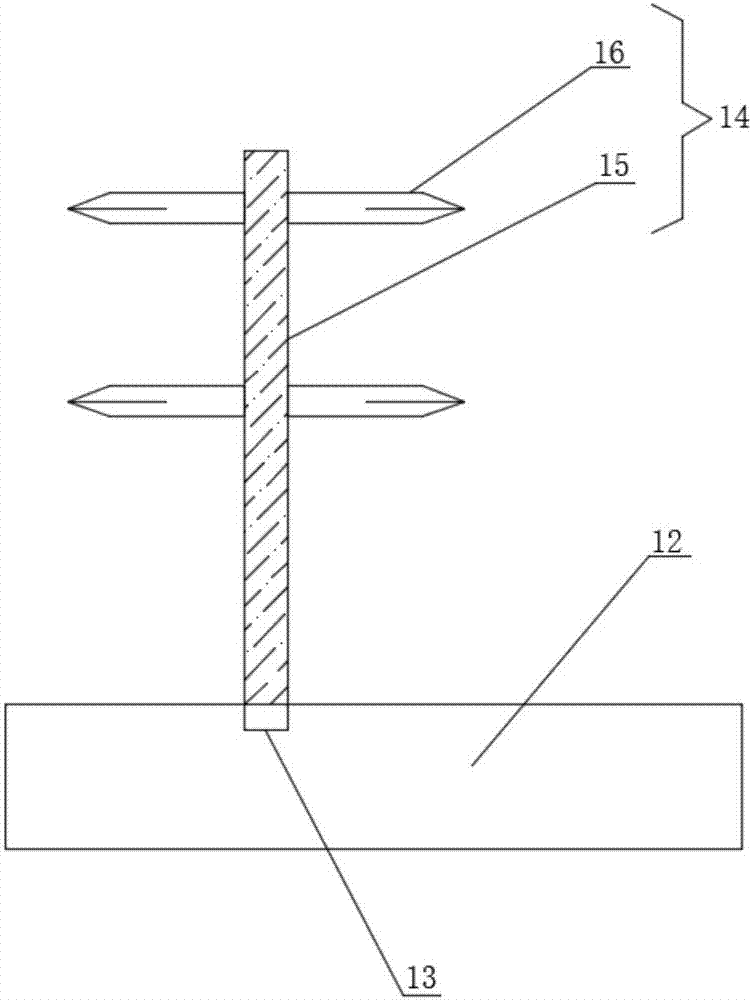 A livestock feed crushing device