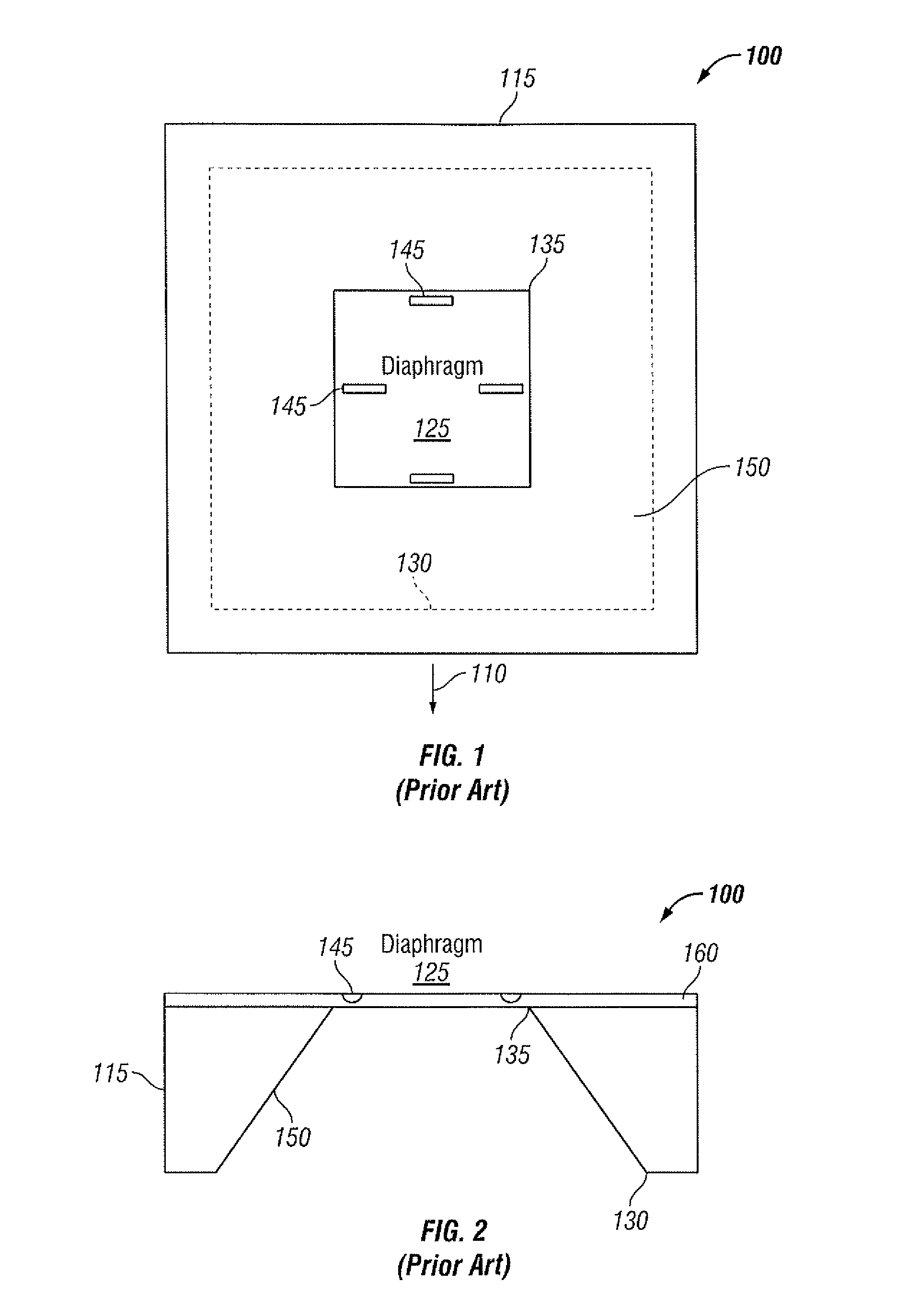 Method and system for etching a diaphragm pressure sensor