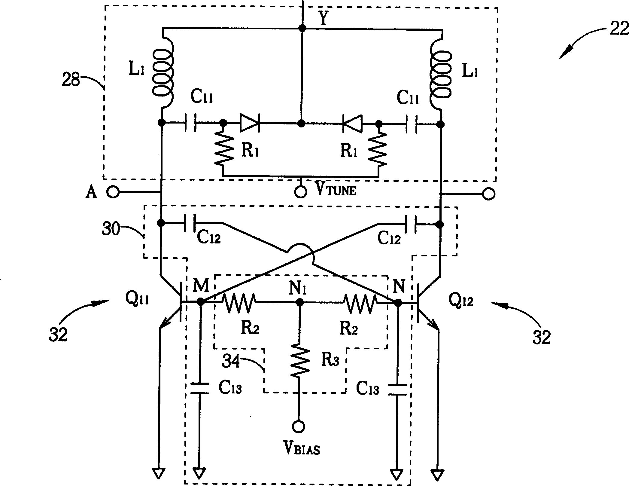 Voltage control oscillator with low phase noise