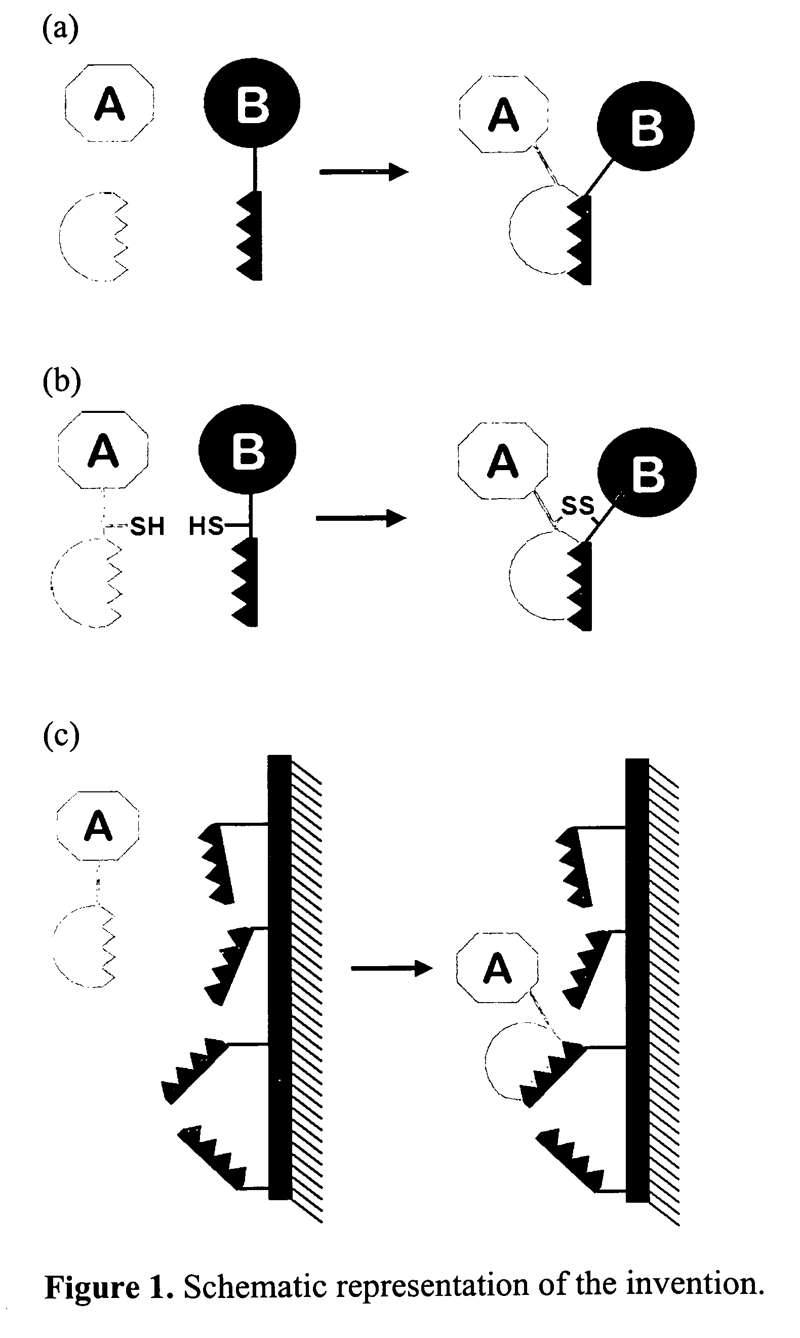 Method for linking molecular substances