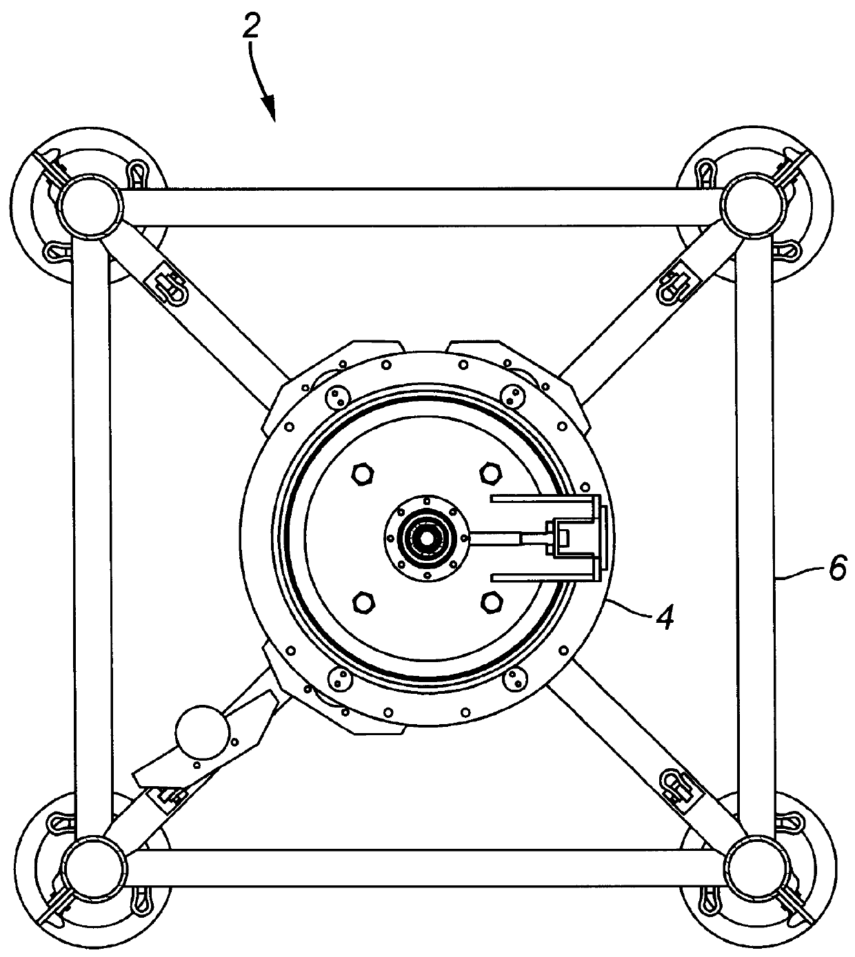 Tree running tool with actuator for latch