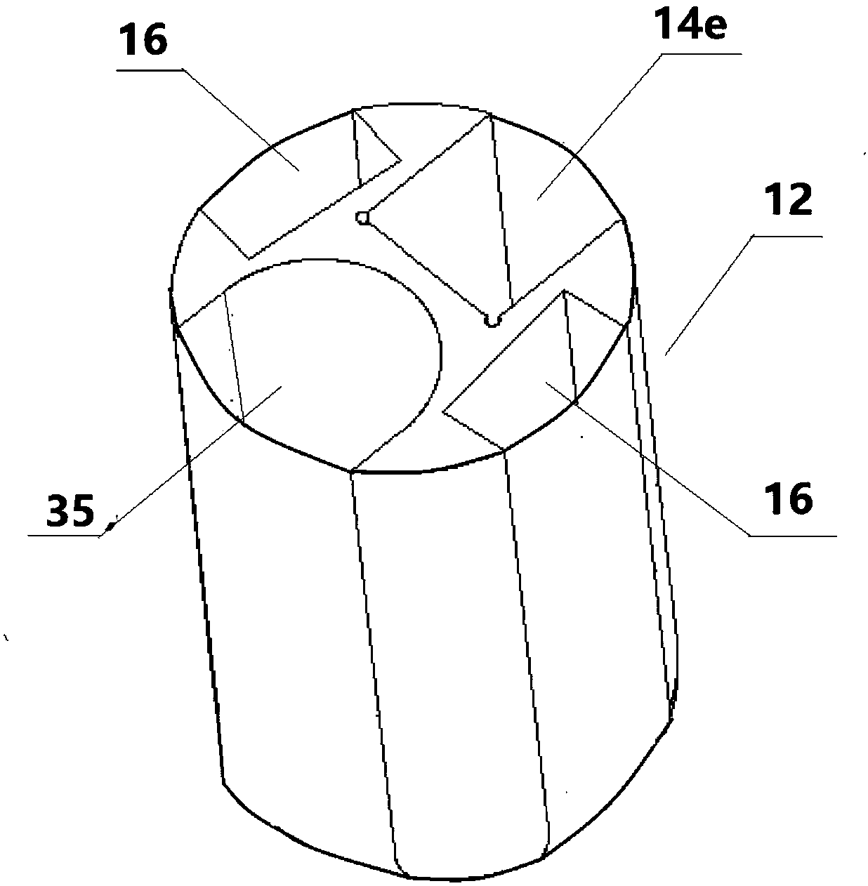 Large-channel and direct-inserting endoscope