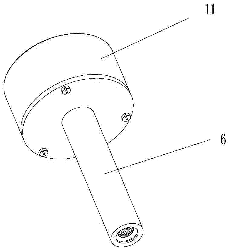 A hydrogen sensor for on-line monitoring of hydrogen concentration in an oil-immersed transformer and its application method