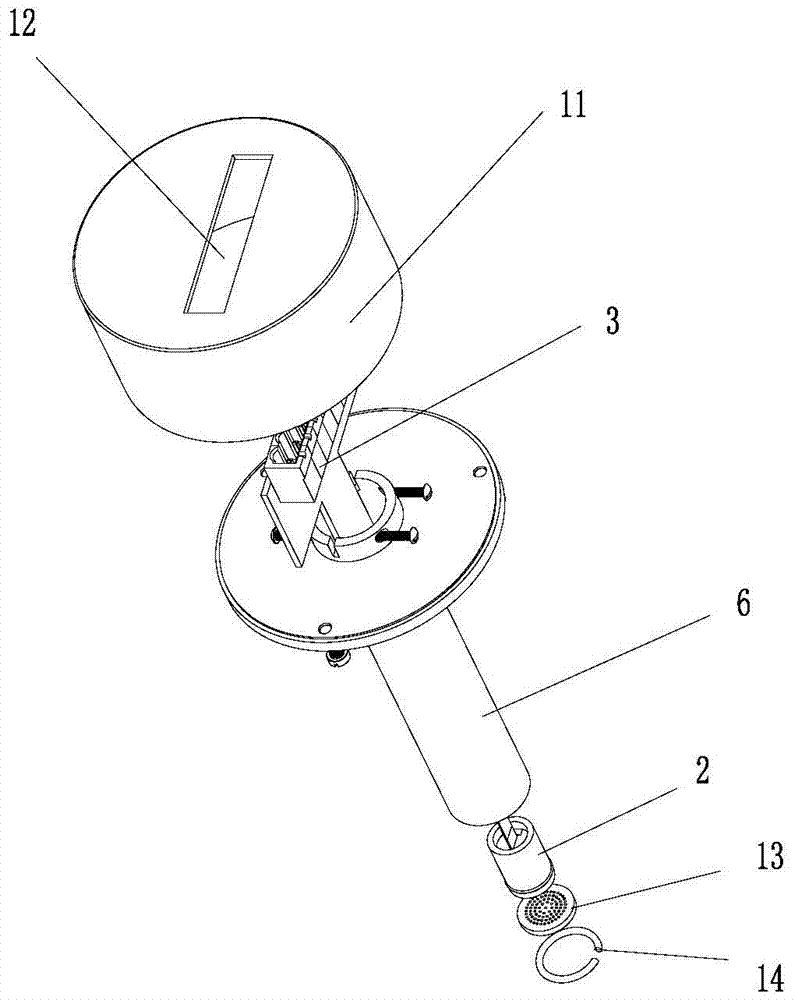 A hydrogen sensor for on-line monitoring of hydrogen concentration in an oil-immersed transformer and its application method