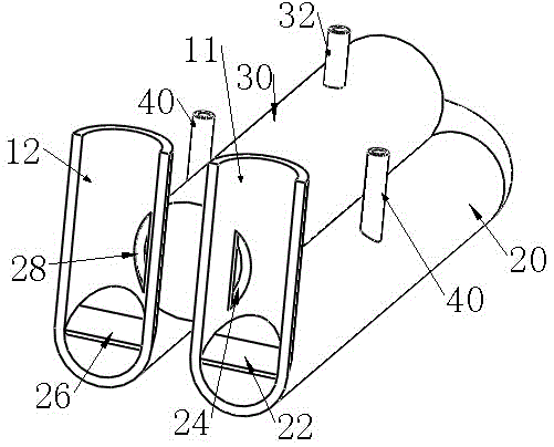 Biogas fermentation device with one-way flow of biogas slurry to promote uniform distribution of bacteria