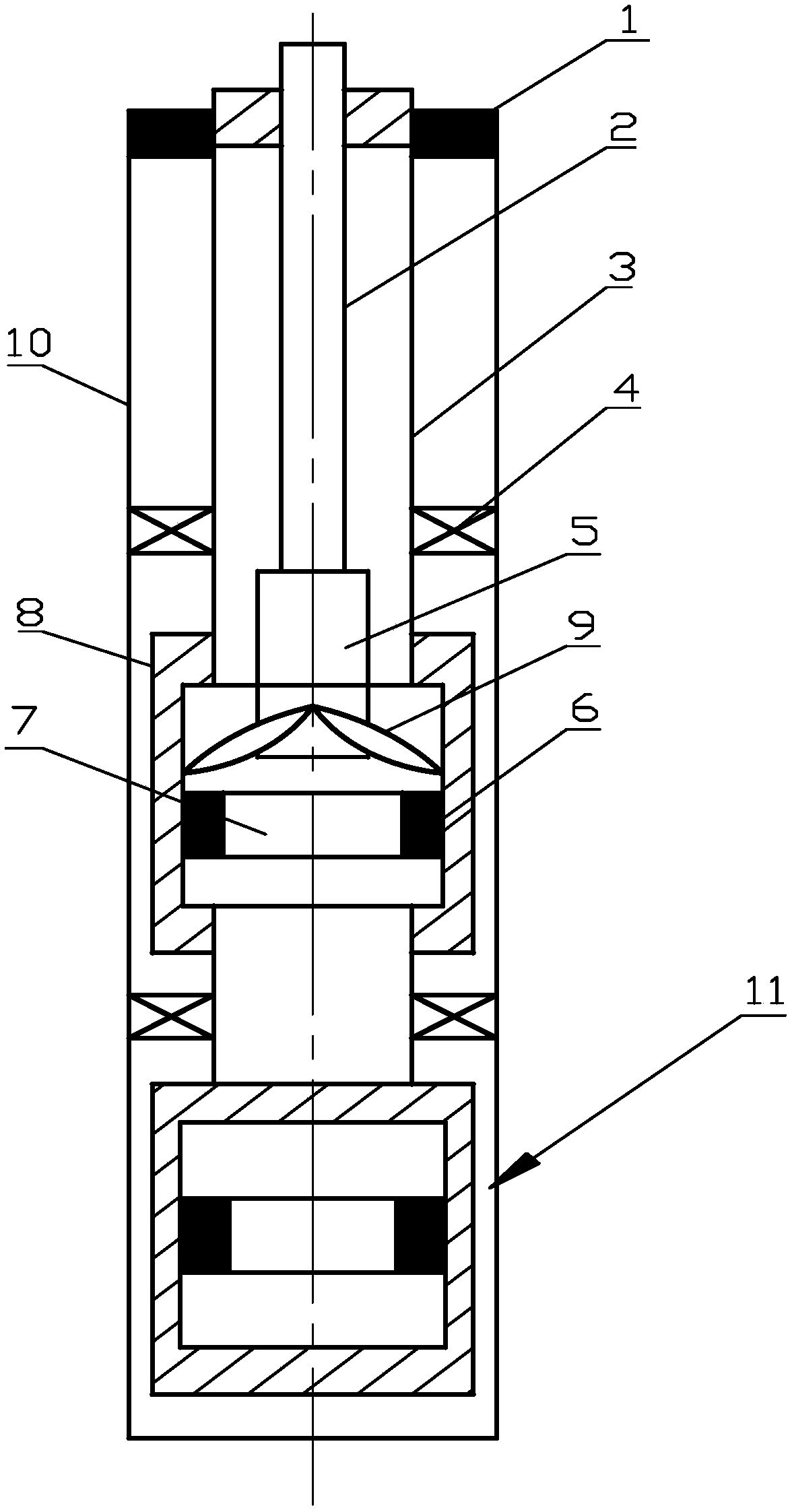 Multilayer-gas-lift water exploration device for oil field and water exploration method thereof