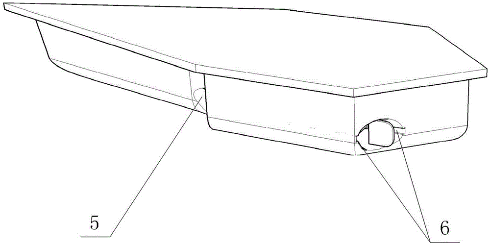 Transmission connection device of tubular reversing propellers